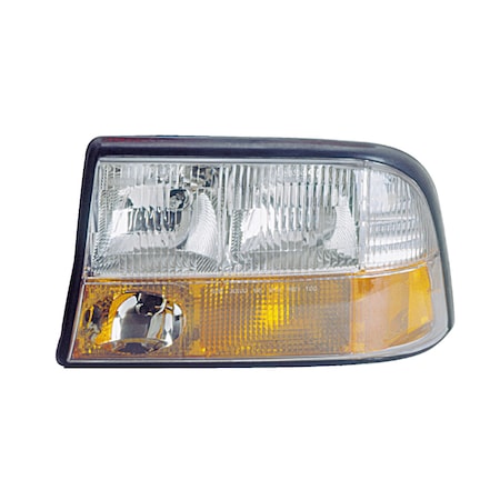 Eagle Eyes LH HEADLAMP ASSY COMPOSITE; W/O HID; W/FOG LAMPS; ENVOY 98-00 GM174-B001L